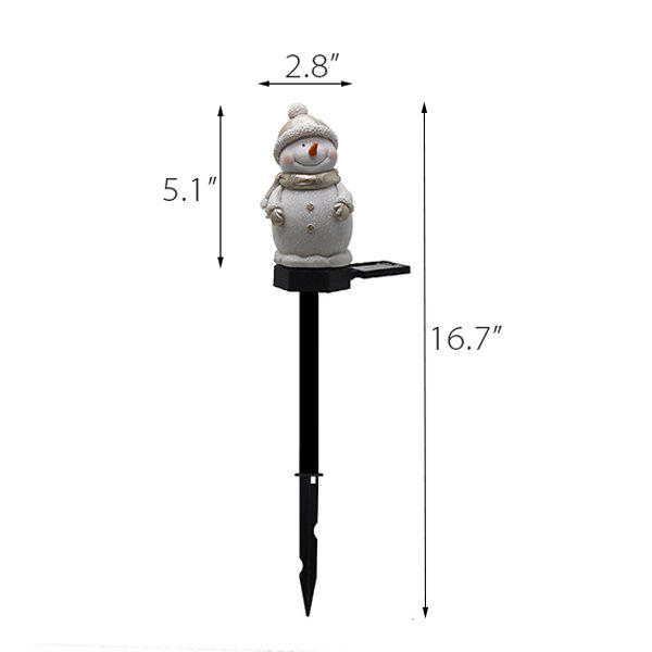 Solar Snowman Light - Festive - Fun - Outdoor Use