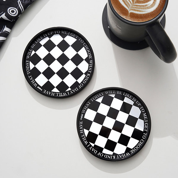 Checkerboard Coaster - Acrylic - Creative