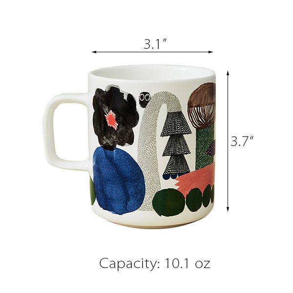 Simple Ceramic Mug - Minimalist - 4 Patterns Available from Apollo Box