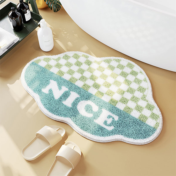 Funny Letter Print Shower Rug Non-slip Quick Dry Bathtub Floor Mat Water  Absorbent Bathroom Rugs Mat Washable Doormat Home Decor - AliExpress