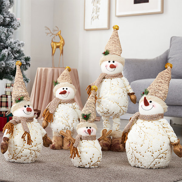 Christmas Snowman Ornament - Flannelette - Polyvinyl Chloride - 3 Sizes