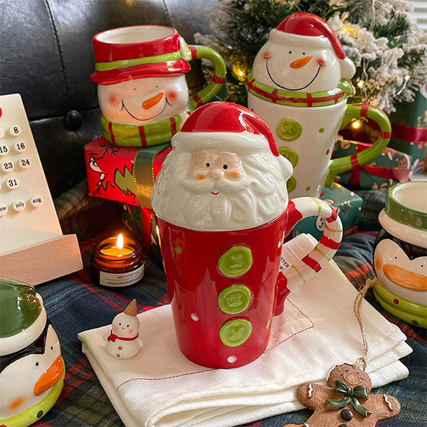 Cute Christmas Mug - Ceramic - Thickened Bottom Design - ApolloBox