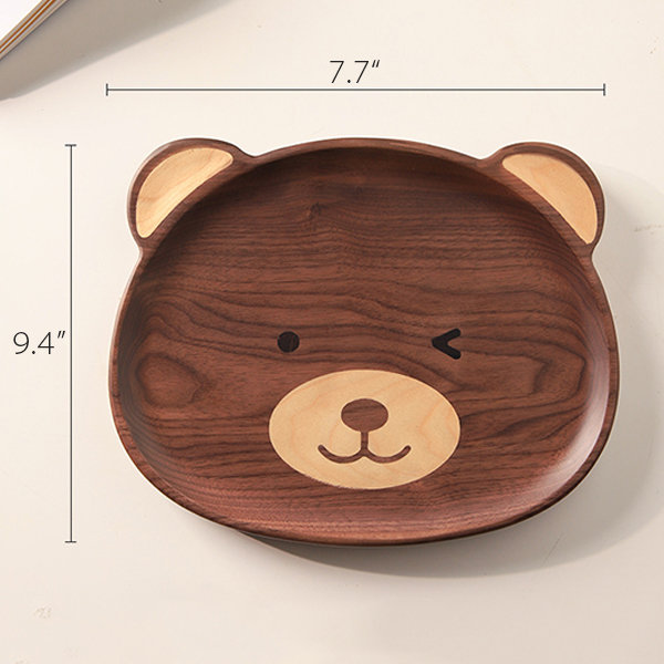 Cute Bear Natural Wooden Cutting Board / Chopping Tray – Peppery Home