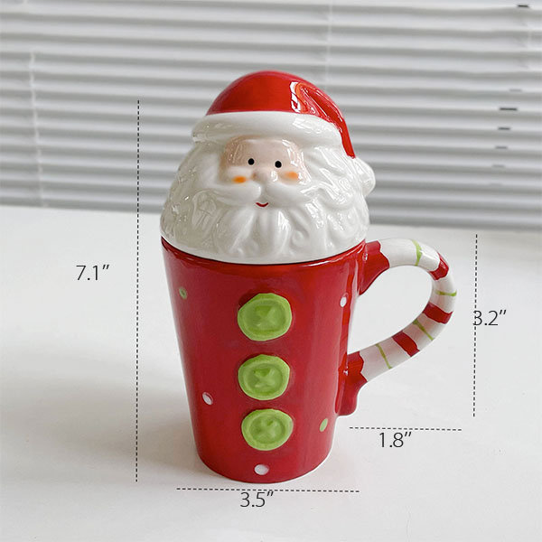 Cute Christmas Mug - Ceramic - Thickened Bottom Design from Apollo Box