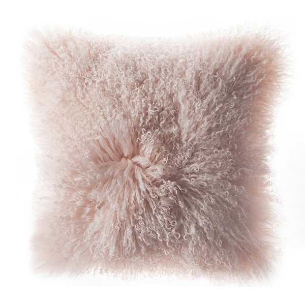 Plush Fluffy Throw Pillow - Pink - Blue - 6 Colors from Apollo Box