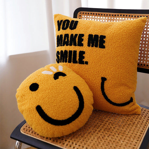 Smiling Cloud Throw Pillow from Apollo Box