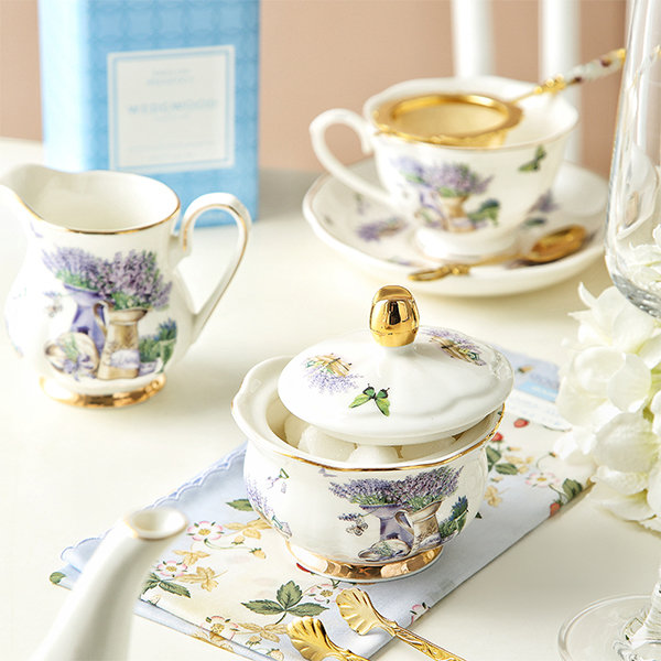 Vintage Embossed Flower Tea Set - Glass - 2 Styles Available from Apollo Box