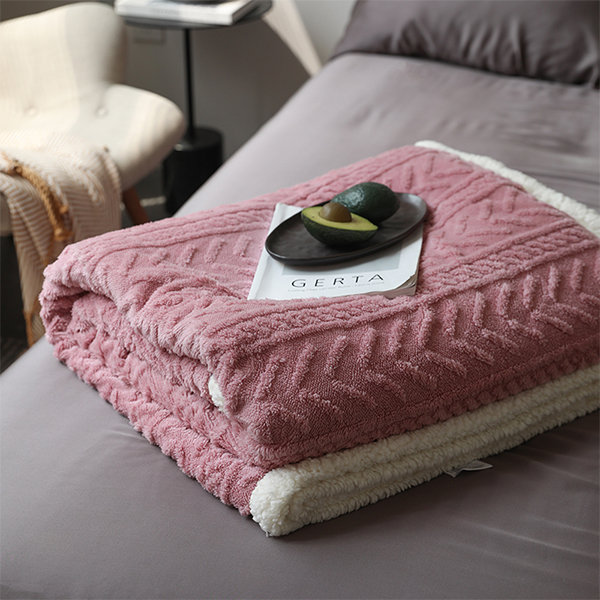 Cozy Thick Blanket - Winter Essential - Pink - Green - 5 Colors - ApolloBox
