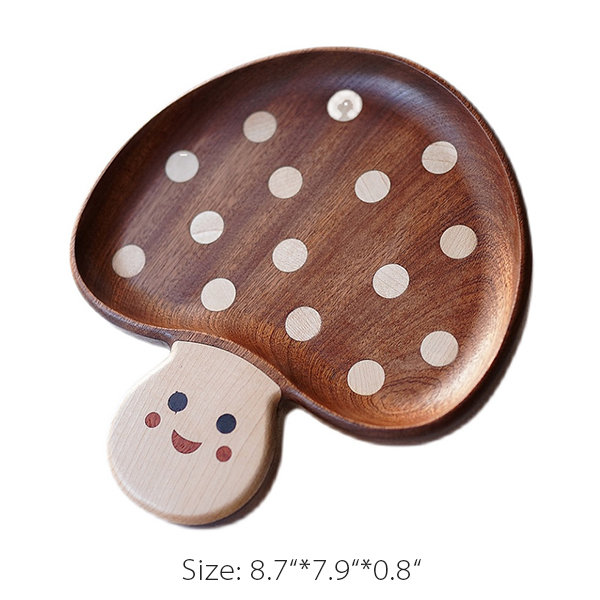 Shroom Plates - Adorable - Wooden - Practical