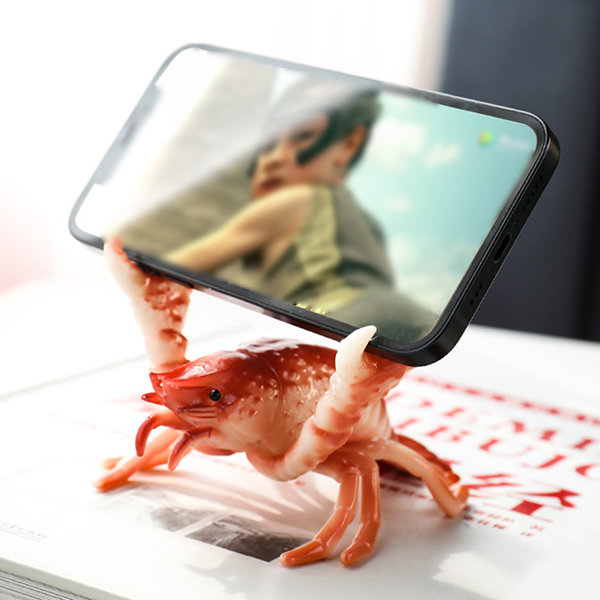 Lobster Phone Stand Pen - - - - Rack Green ApolloBox Red