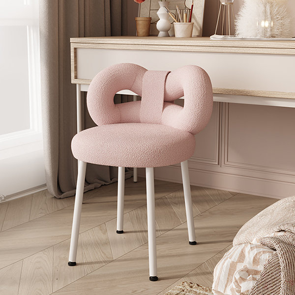 Pink velour outlet dining chairs