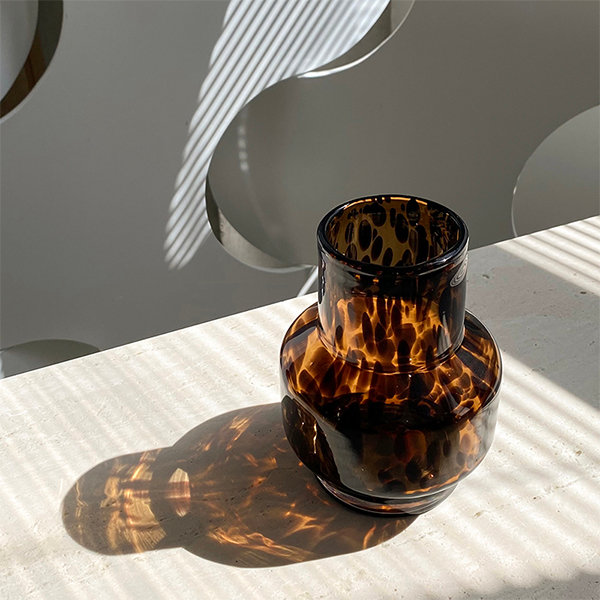 Amber Leopard Design - Hand Blown Wine Glasses