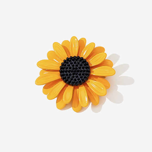 Pretty Sunflower Brooch - Alloy