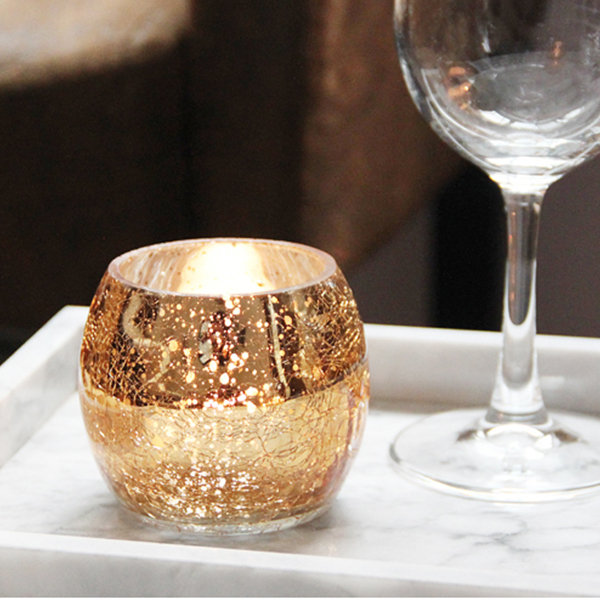 Set of 2 Glitter wine glasses