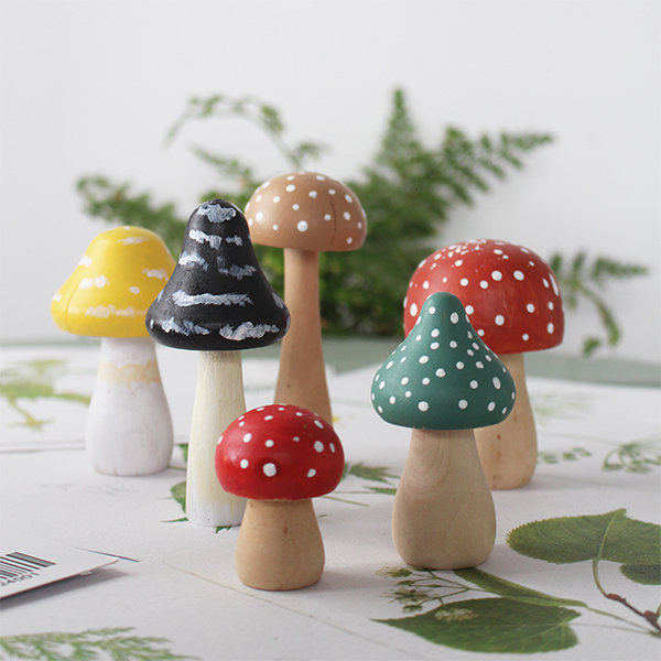 Personalized Handmade Custom Cute Mushroom Shape Candle for