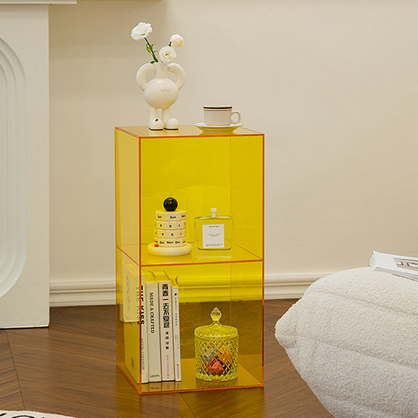 Acrylic Storage Shelf - Organizer - White - Yellow - 3 Colors - ApolloBox