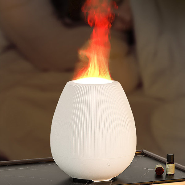 Flame Humidifier - Oil Diffuser - White - ApolloBox