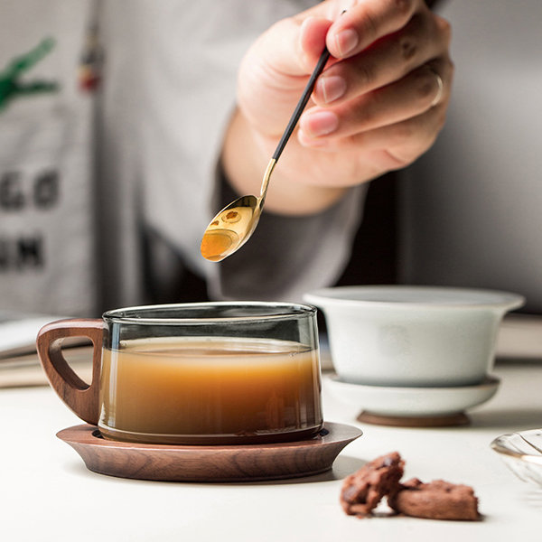 Tea Cup Set - With A Filter - Ceramic - Glass from Apollo Box