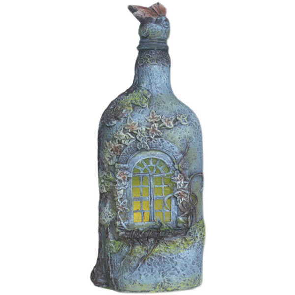 Wine Bottle Lamp - Resin - Gothic Mystery - ApolloBox
