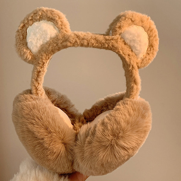 Bear Ears Earmuffs - Ear Warmer - Khaki