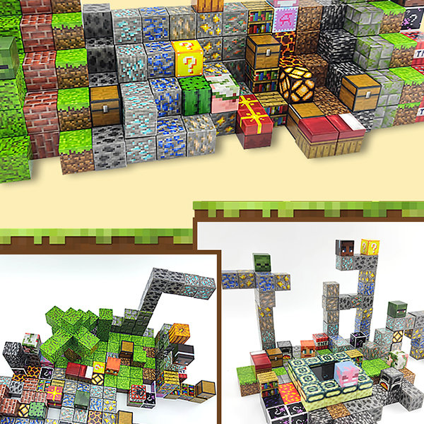Puzzle 3D Puzzle Organizer Minecraft Storage Box - 216 pieces