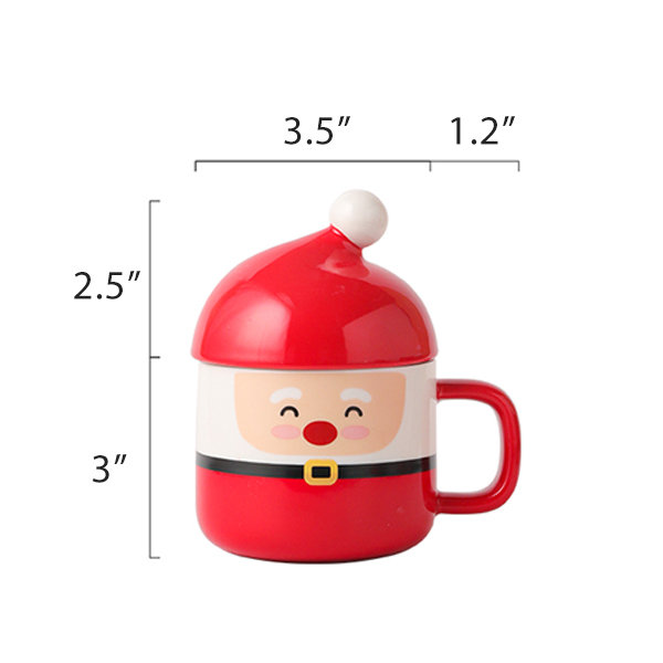 Dropship Christmas Ceramic Cup Creative Cute Santa Claus Astronaut Star Coffee  Cup Large Capacity Milk Water Mug With Spoon Gift Box Xmas to Sell Online  at a Lower Price