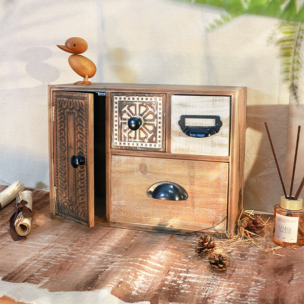 Book Inspired Jewelry Storage Box - Acrylic - Black Walnut Wood