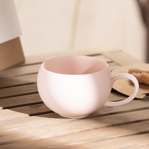 Handbag Inspired Coffee Cup - with Saucer and Spoon - White - Pink - 4  Colors from Apollo Box