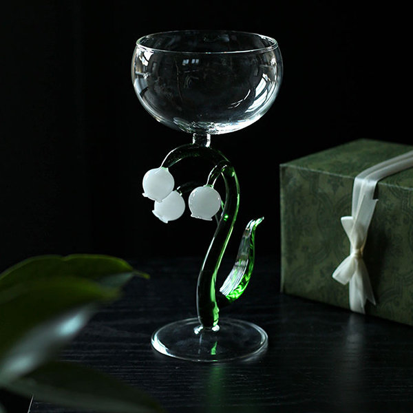 Lily Of The Valley Wine Glass - ApolloBox