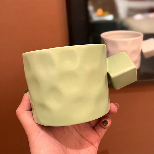 Yellow Ceramic Mugs Without Handles