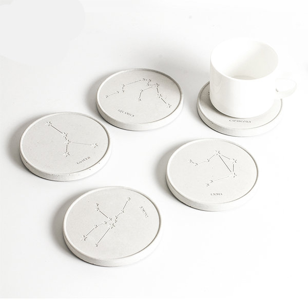 Concrete Coaster Set, Scandi Coasters