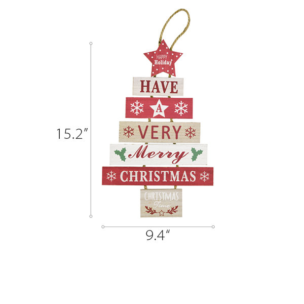 Christmas Hanging Decor - Wood - 2 Patterns - ApolloBox