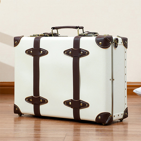 Handcrafted Vintage Suitcase - 2 Sizes - 3 Colors - ApolloBox