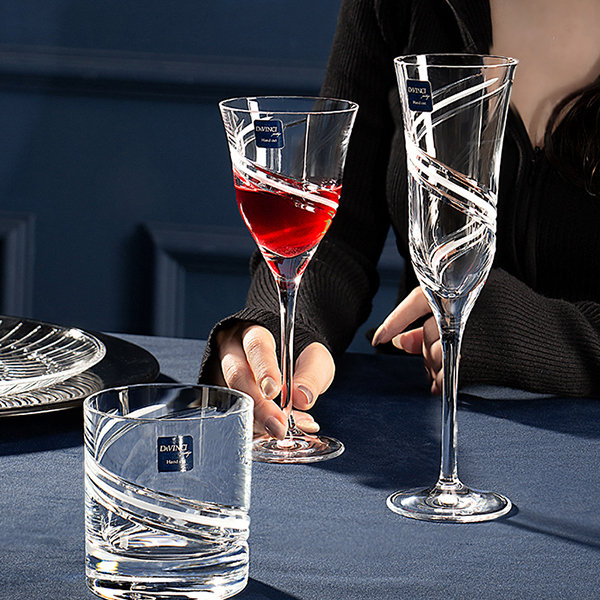 Champagne Glass - Wine Glass - Set of 2 from Apollo Box