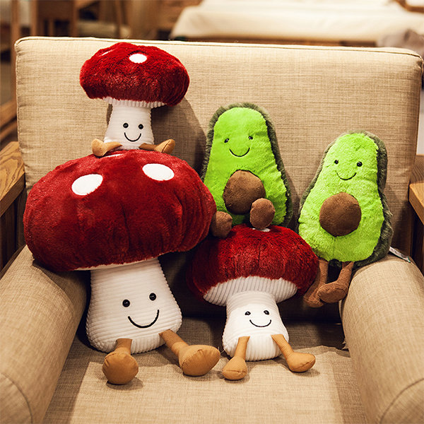 Handmade Mushroom Pillow Sofa Seat Cushion Mushroom Ornament Mushroom Decor  Stuffed Mushroom Plush Sofa Decorative Pillows New Home Gifts 