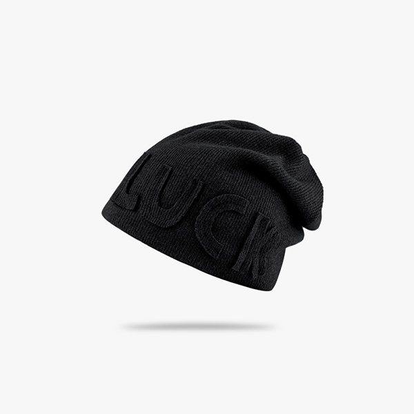 Luck Beanie - Cotton - Brown - Black - 5 Colors - ApolloBox