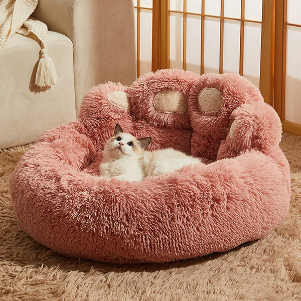 Cute Claw Cat Bed - Plush - Pink - Brown - Gray - Apollobox