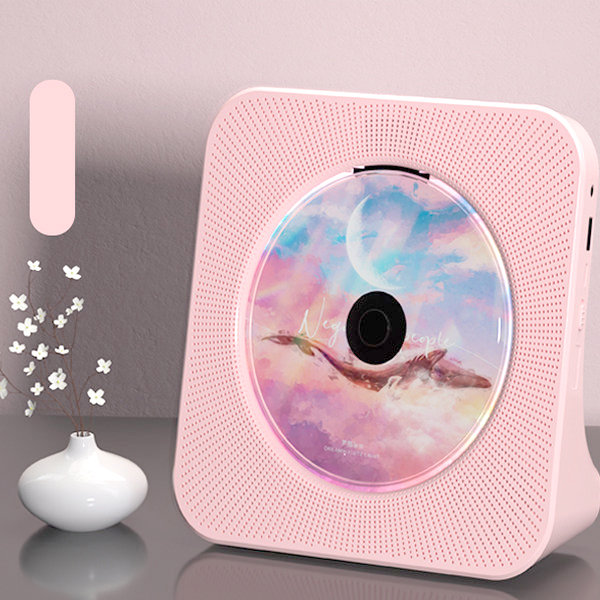 Seraph Advarsel Bowling Nostalgic Music CD Player - Bluetooth - USB - White - Pink - 4 Colors -  ApolloBox