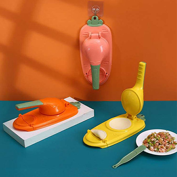 Dumpling Maker 2 In 1 - Orange - Pink - 4 Colors - ApolloBox