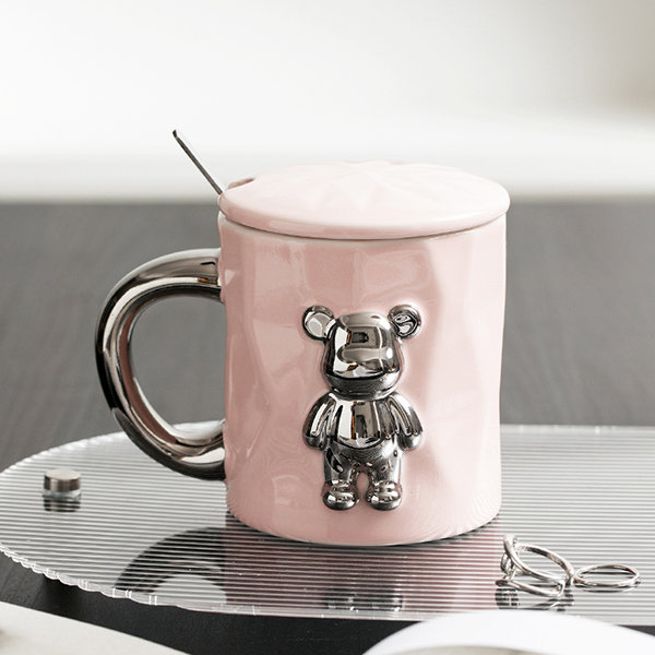 Cute Bear Measuring Cup with Handle - Glass - Clear Scale - ApolloBox