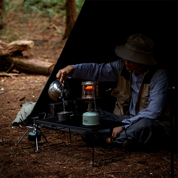 Tent Heater - Brass - Glass - Outdoor Camping