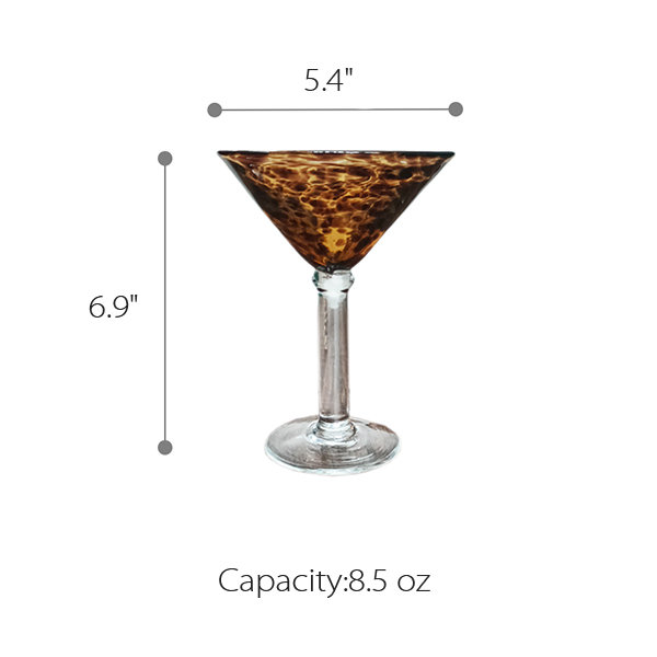 Leopard Print Sherry Glass - Cocktail Glass - ApolloBox