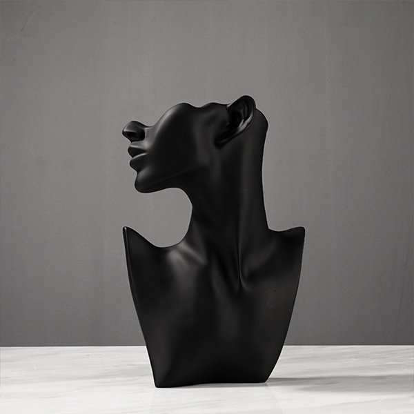 Elegant Profile Sculpture - Resin - Black - White - 3 Colors - ApolloBox