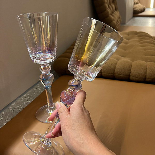 Iridescent Wine Glass - Champagne Glass - Crystal Glass