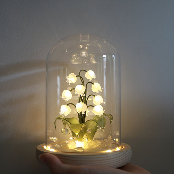Lily of The Valley Night Light - Plastic - Glass - Wood from Apollo Box