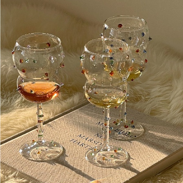 Drinking Glass - Colorful Dots - Stylish And Durable - ApolloBox