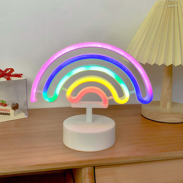 Rainbow Night Light - Plastic - Colorful Design for Your Space - ApolloBox