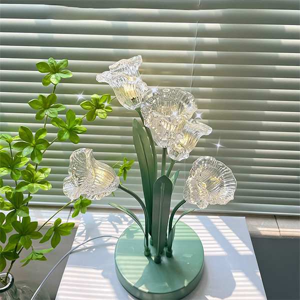 Lily of the Valley Lamp Handmade Flower Lamp Bedside Lamp Original