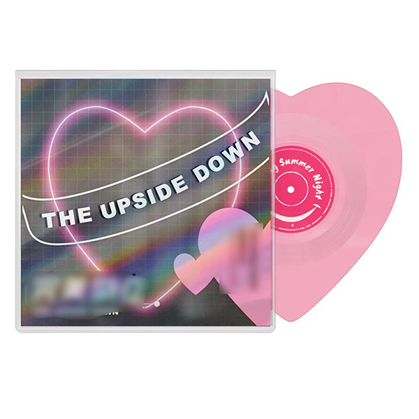 Pink Heart-Shaped Record - Vinyl Record from Apollo Box