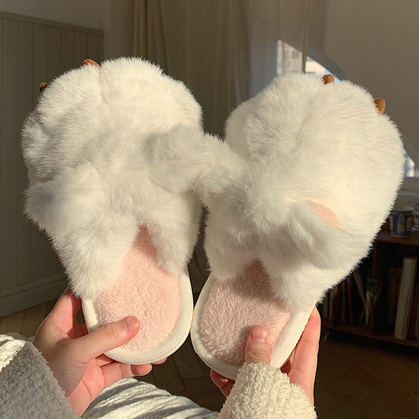 Fluffy Cat Claw Slippers